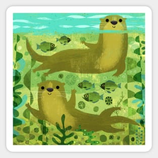 Otters! Sticker